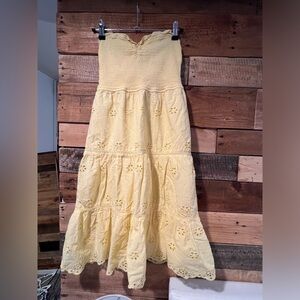 Strapless summer dress